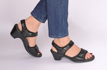 Load image into Gallery viewer, Camille - Black 2" Heel Sandals-siddhu (4465619402775)