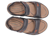 Load image into Gallery viewer, Cambria Charcoal Men's Sandals-siddhu (4465619271703)