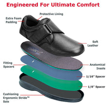 Load image into Gallery viewer, Broadway - Black Orthotic Shoe-siddhu (4465628872727)
