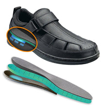 Load image into Gallery viewer, Melbourne - Black Orthotic Sandal-siddhu (4465629429783)
