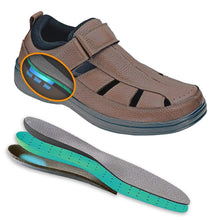 Load image into Gallery viewer, Melbourne - Brown Orthotic Sandal-siddhu (4465629528087)
