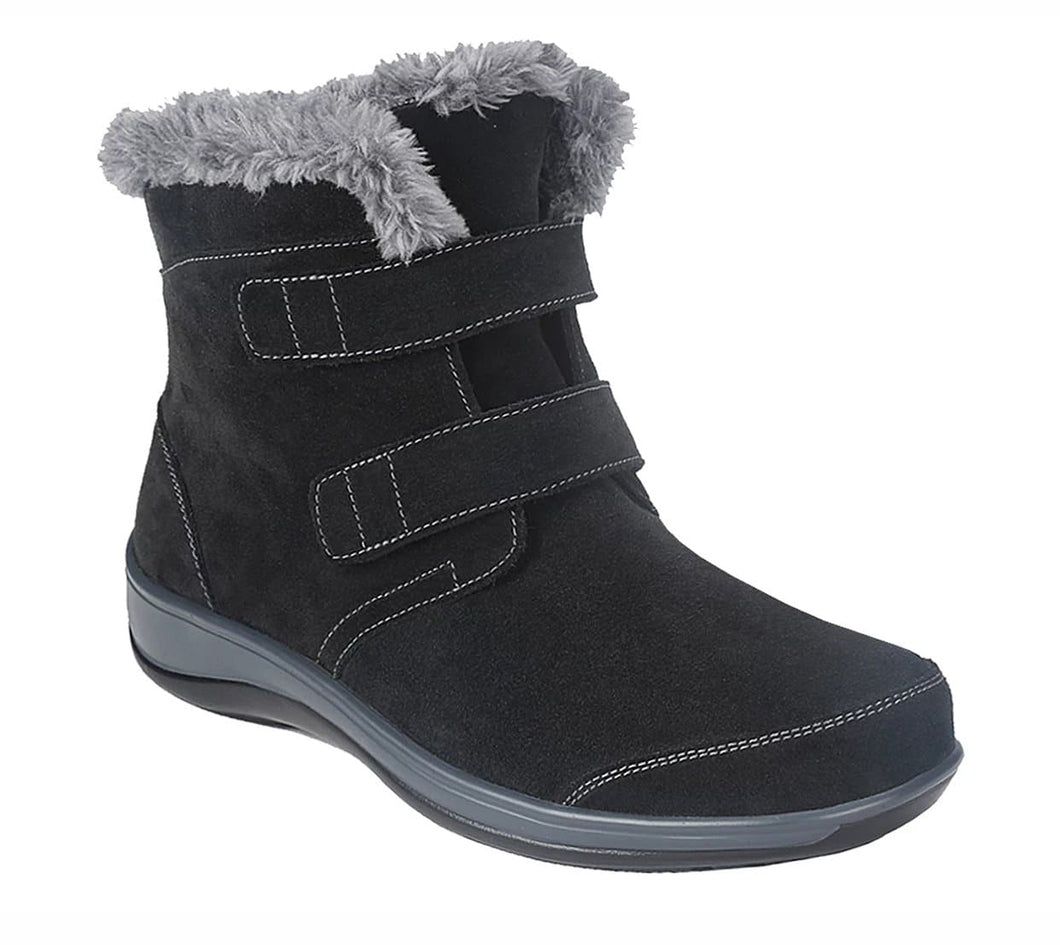 Florence-Black Boots With Fur-siddhu (4465618976791)