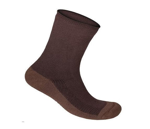 Extra Roomy Sock-Dark Brown (3 Pairs)-siddhu (4465624055831)